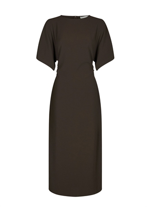 Miloine drape kjole Mørkebrun Neo Noir 